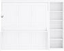 Queen Murphy Desk Bed White With IntegratedShelving