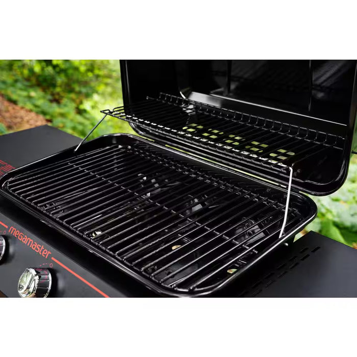 3-Burner Propane Gas Grill in Black