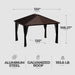 Outdoor 10' X 10' Dakota Hardtop Gazebo Outdoor Sun Shelter