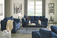 Plush Loveseat - Dark Blue