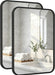 2-Pack 22X30 Inch Matte Black Rounded Rectangle Vanity Mirrors