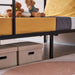 Black Bunk Bed Twin over Twin, Metal Bunk Bed with Built-In Ladder and Safety Guardrail, Space-Saving Twin Bunk Beds for Kids, Teens & Adults, No Box Spring