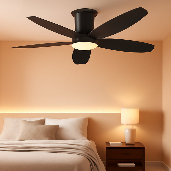 42-Inch LED Ceiling Fan With Remote-Control Low-Profile