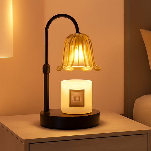 Candle Warmer Lamp with Timer Dimmer, House Warming Gifts New Home Decor, Valentines Day Easter Basket Birthday Gifts for Women Mom, Vintage Wax Warmer for Scented Wax Jar Candles with 2 Bulbs