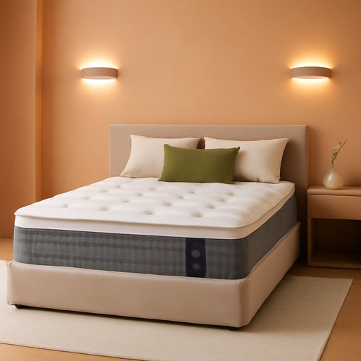 Queen Size Mattress 12 Inches Medium Firm Hybrid, Undisturbed Sleep