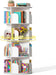 4 Tier Rotating Bookshelf Tower, Spinning Bookshelf for Small Space | 360° Display Revolving Bookcase Lazy Susan, Freestanding Vertical Corner Book Shelf for Bedroom, Living Room, Entryway, White