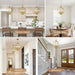 Brushed Gold 4-Light Geometric Dining Pendant Chandelier