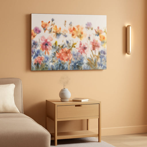 Large Wall Art, Floral Wall Art, Nature Wall Decor, Colorful Wildflowers Botanical Prints, Flower Canvas Picture, Plant Paintings for Living Room Bedroom Bathroom Kitchen Farmhouse 20"X40"