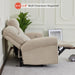 64.6" Wall Hugger Power Loveseat Recliner Sofa with USB Ports, Reclining Loveseat for Small Spaces Living Room RV, Fabric PR635M1 (Beige)