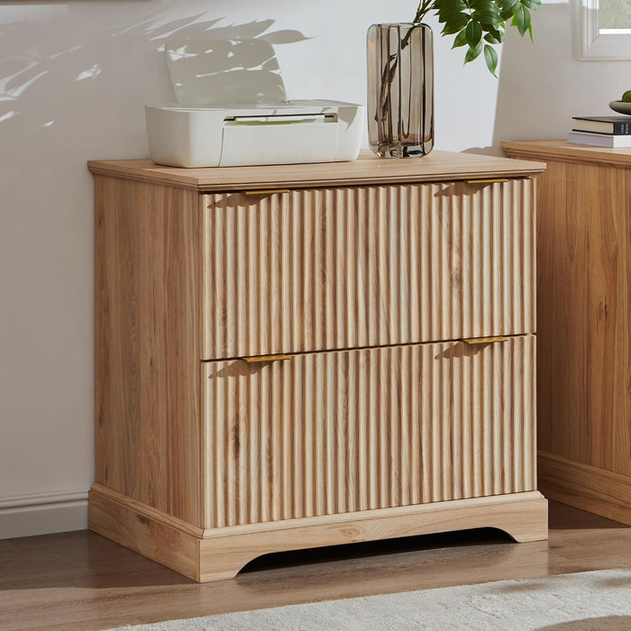 30"File Cabinet W/Charging Station, W/Files Hanging Rod for Letter/Legal/A4
