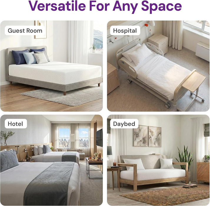 Full Size 8 Inch Cooling Gel Memory Foam Mattress, Medium Feel