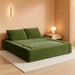 Green ThreeInOne Convertible Sleeper Sofa Bed Studio