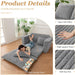 Dark Grey Interconvertible Sleeper Sofa Bed Cushions