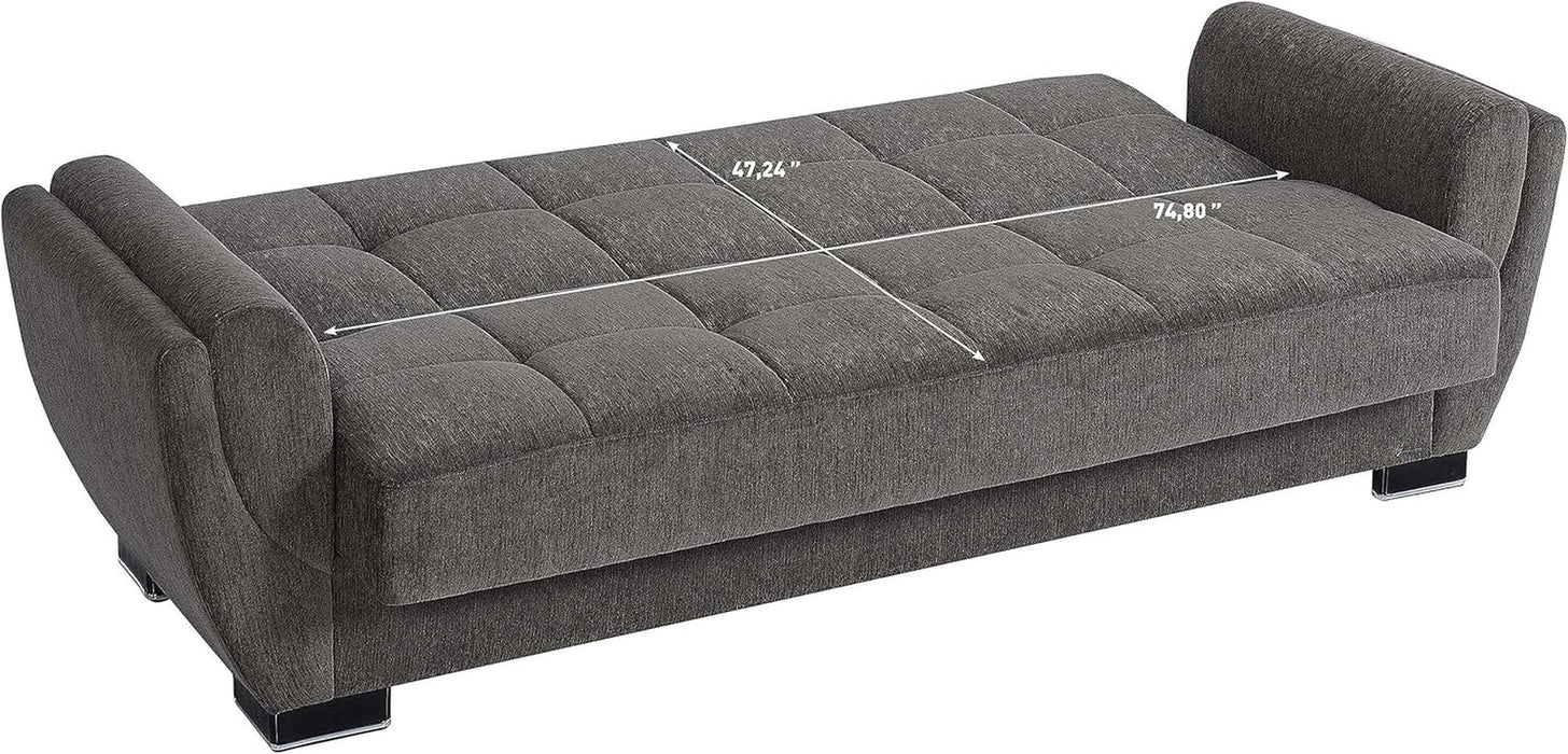 Legacy Air Sofa Bed Grey, Upholstered, with Storage