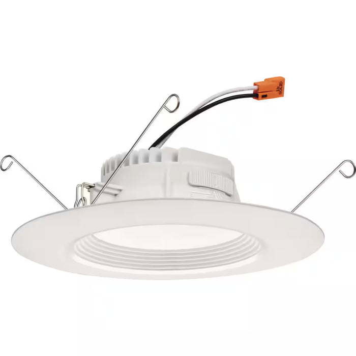 Contractor Select Retrobasics 5/6 In. Selectable CCT Integrated LED Retrofit White Recessed Light Trim