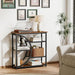 Entryway Table, Narrow Console Table, Industrial Sofa Table with 5 Tier Storage Shelves, Entrance Table for Hallway, behind the Couch, Living Room, Foyer