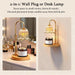 Crystal Candle Warmer Lamp with Timer & Dimmable Light, Wall Mount Option，Adjustable Height Wax Melt Warmer for Jar Candles – Amber Gold | New Upgraded Home Decor Gift for Women/Mom/Birthday