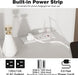 Vanity Desk With Ambient Illumination White Mirror