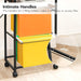 Rolling File Cart, 2 Tiers, Outlets, USB