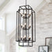 Black Lantern Chandelier For High Ceiling Lighting