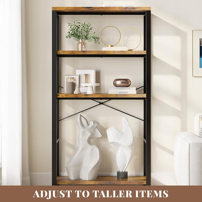5-Tier Adjustable Heavy Duty Bookshelf
