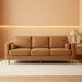 Ginger LinenFabric 83.5 Inches DeepSeat Upholstered Sofa