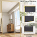 77"X38" Rectangle Full Body Floor Mirrors, Full Length Mirror Hanging or Leaning, Aluminum Alloy Frame Wall Mirror for Bedroom, Dressing Room, Gold