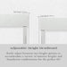, Aria Twin Solid Wood Modern Low Profile Platform Bed, White