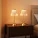 Gold Rechargeable Table Lamp [2 Pack], Cordless Touch LED Bedside Lamp with 3 Color Modes, USB Dimmable