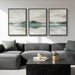 Framed Nature Landscape Canvas Triptych 24x36 Inches