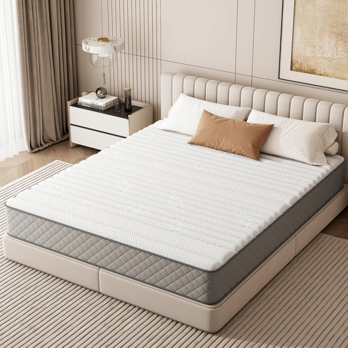 Full 10 Inch Hybrid Mattress With Cooling Gel Memory Foam