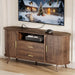 60" Sideboard Buffet Cabinet, Walnut Buffet Sideboard Storage Cabinet, Sliding Door & Adjustable Shelf, Mid-Century Modern Accent Coffee Bar Console Table for Kitchen, Entryway/Living Room/Dining Room