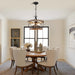 15.7 Inches Farmhouse Chandelier Five Light Dining
