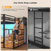 FullOverFull BunkBed WithStairs IndustrialGrade SteelFrame