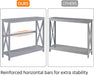 Console Table for Entryway, 2 Tier Narrow Sofa Table Bookshelf Accent Tables W/Storage Shelf, Living Room Entry Hall Foyer Tables Furniture, Grey