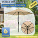 9FT Outdoor Patio Umbrella, Market & Table Umbrella with 6 Sturdy Ribs and Crank System, Fade-Resistant & Waterproof for Garden Backyard Poolside Deck