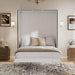 White Queen Murphy Bed With UltraIntegratedStorage