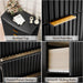 Fluted 6 Drawer Dresser for Bedroom,47'' Tall Chest of Drawer W/Gold Handle