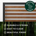 Kai Bamboo and Metal Platform Bed Frame, Sturdy Steel Frame, Queen