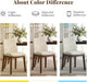 Wooden Dining Chairs Set of 4, Mid Century Modern Kitchen Chairs with Ergonomic Back & Upholstered Linen for Kitchen Dining Vanity, Beige