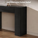 43" Fluted Mid Century Modern Narrow Console Table with Storage, Farmhouse Skinny Entryway Table, Small Entry Table & Storage Cabinet, Sofa Table behind Couch for Living Room, Hallway, Entrance, Black