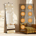 56"X18" Hollywood Full Length Mirror with Light, 17 Dimmable Bulbs
