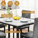 SlateGrey Marble Tabletop Five Piece DiningSet Premium
