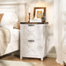 Two Drawer Farmhouse Vertical Filing Cabinet White