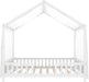 Twin Montessori House Platformbed With Canopy White