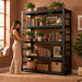 Five Tier IndustrialStrength Metal Bookshelf SeventyTwoInchTall
