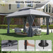 Durable Outdoor Gazebo 10x13 Ft Weatherproof Roofs