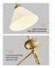 Linear Chandelier, Modern Chandelier for Dining Room Light Fixture, Dining Light Fixtures with Milk Glass Shade Pendant Lights Kitchen Island for Restaurant, Living Room (Gold, 2-Lights)