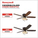 Ceiling Fans Glen Alden, 52 Inch Classic Flush Mount Indoor LED Ceiling Fan with Light, Pull Chain, Quick-2-Hang Dual Finish Blades, Reversible Motor - 50183 (Oil Rubbed Bronze)