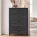 5 Drawer Dresser for Bedroom, 31.5" Wide Modern Closet Chest of Drawers with Metal Handles,Wood Nightstand Storage Organizer for Living Room, Hallway, Grey